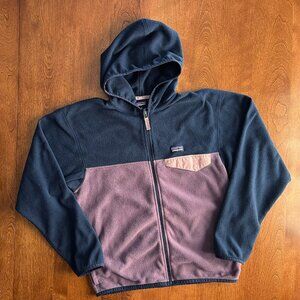 Patagonia Kids Hoodie - Navy and Mauve
